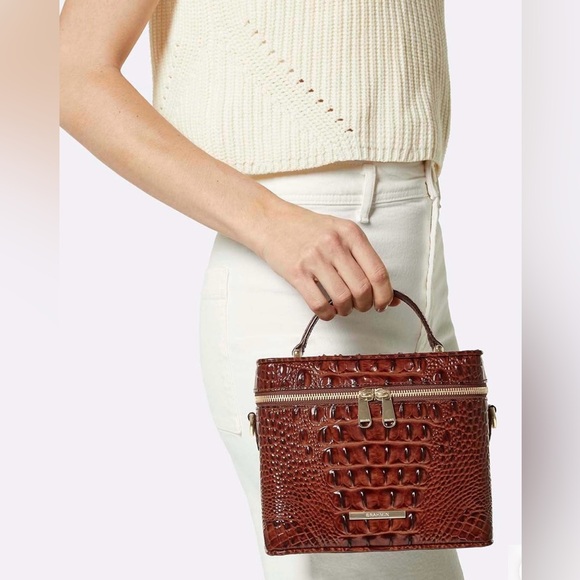 NWT Brahmin Exclusive CHANTAL in SALT WATER TAFFY Melbourne Crossbody #2 - Picture 14 of 15